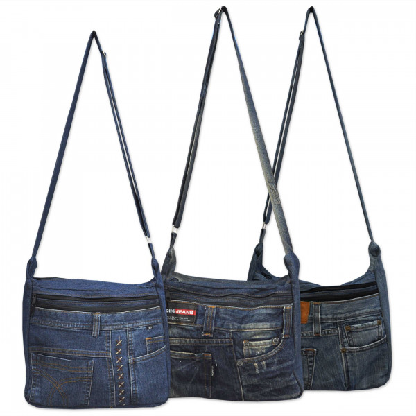 Jeans Umhängetasche Upcycling