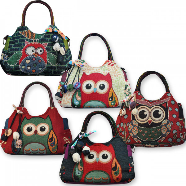 Handtasche mit Eule Übersicht